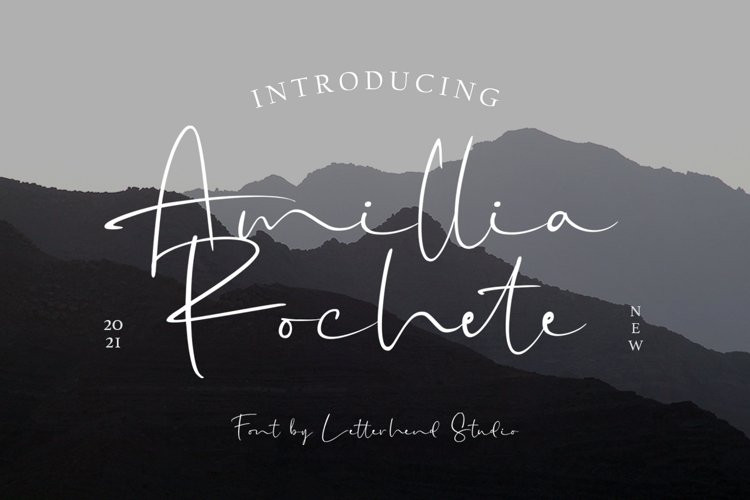 Amillia Rochete Handwritten Font