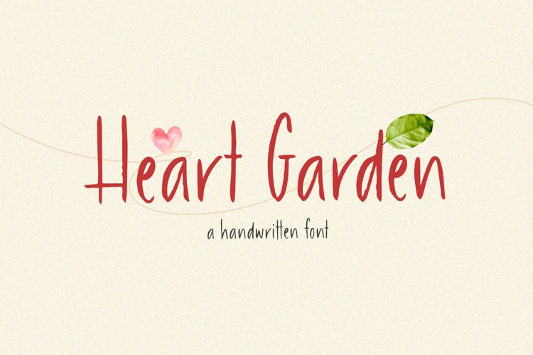 Heart Garden Handwritten Font