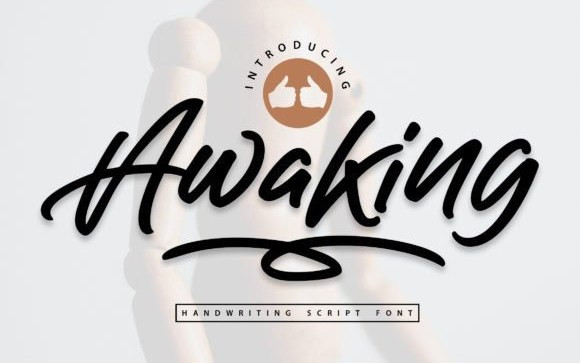 Awaking Script Font