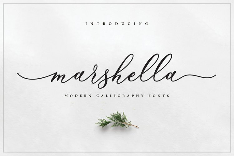 Marshella Script Font