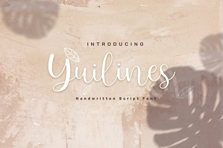 Yuilines Script Font