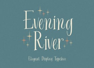 Evening River Display Font