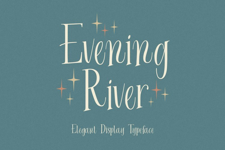 Evening River Display Font