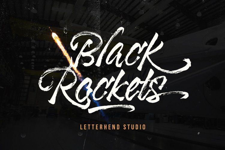 Black Rockets Brush Font