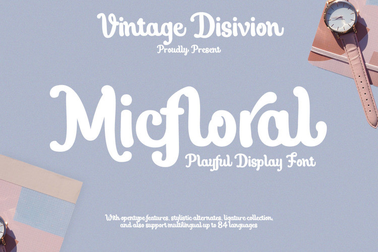 Micfloral Script Font