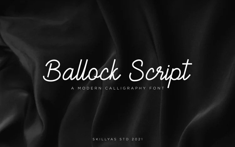 Ballock Script Font