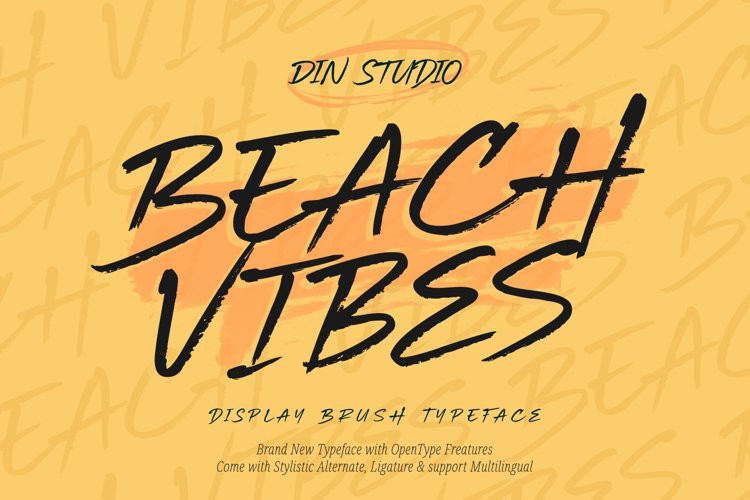 Beach Vibes Brush Font