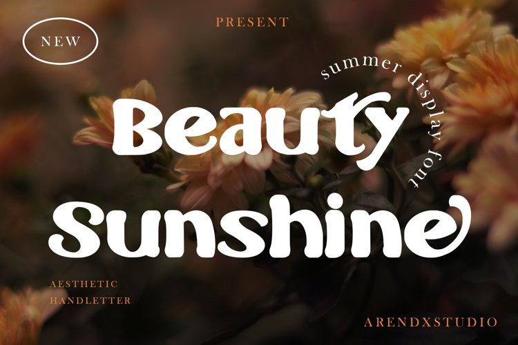 Beauty Sunshine Display Font