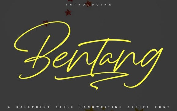 Bentang Script Font