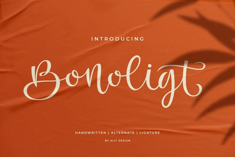 Bonoligt Script Font