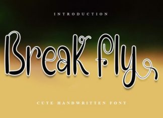 Break Fly Script Font