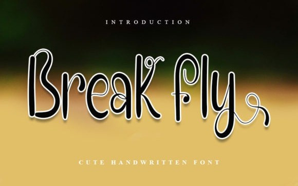 Break Fly Script Font