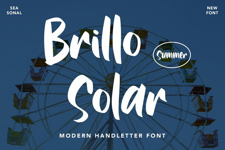 Brillo Solar Brush Font