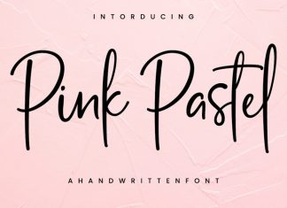 Pink Pastel Script Font