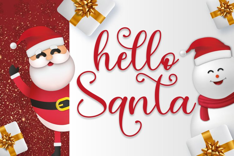 Christmas Theme Calligraphy Font