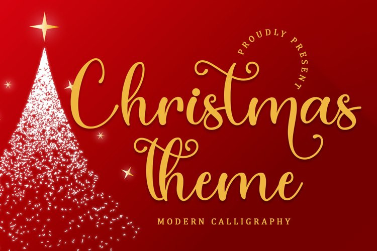 Christmas Theme Calligraphy Font