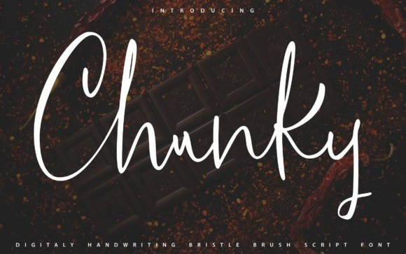 Chunky Script Font