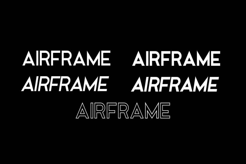 Airframe Sans Serif Font