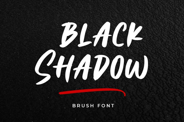 Black Shadow Script Font