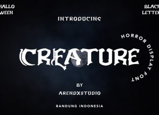 Creature Display Font