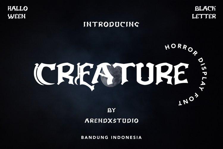 Creature Display Font