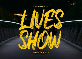 Lives Show Brush Font