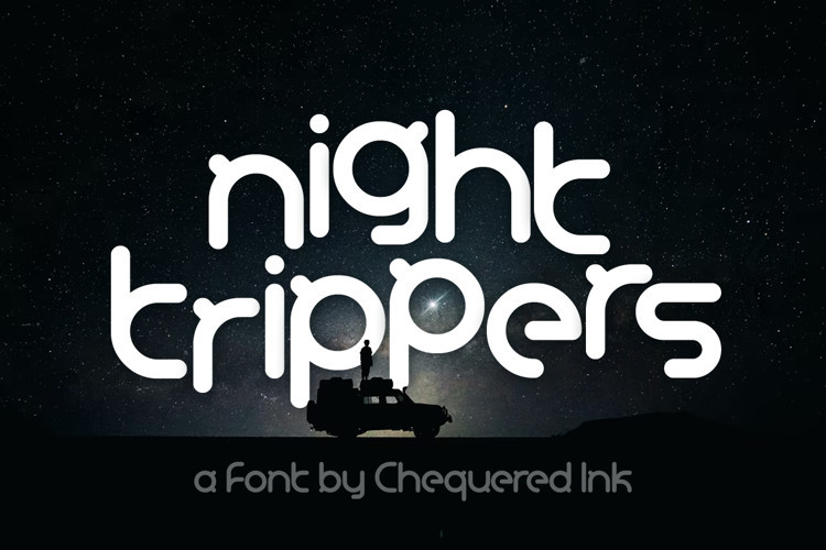 Night Trippers Display Font