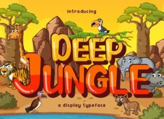 Deep Jungle Display Font