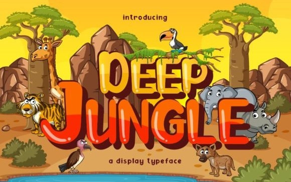 Deep Jungle Display Font