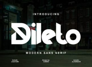 Dileto Display Font