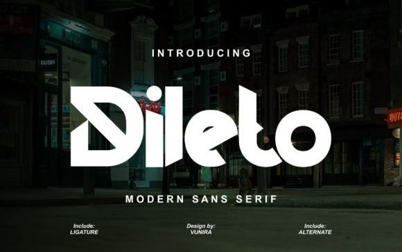 Dileto Display Font