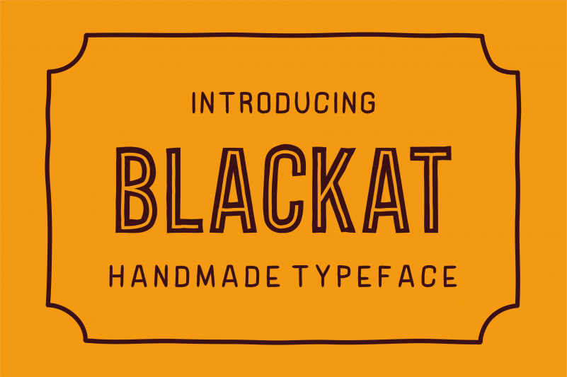 Blackat Display Font