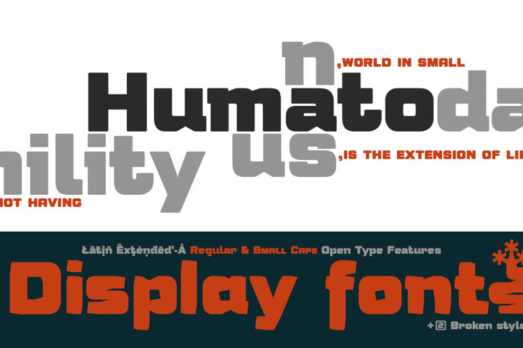 Humato Heavy Display Font