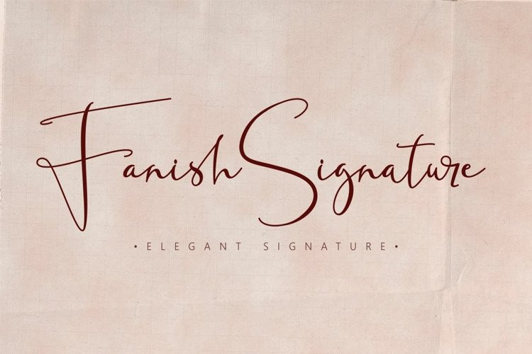 Fanish Signature Script Font