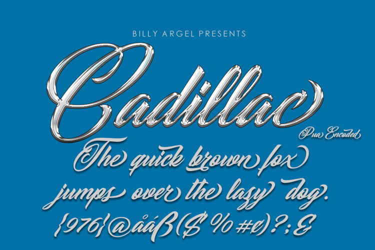 Cadillac Calligraphy Font - Demofont.com