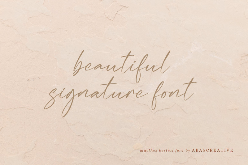 Macthes Bestial Script Font