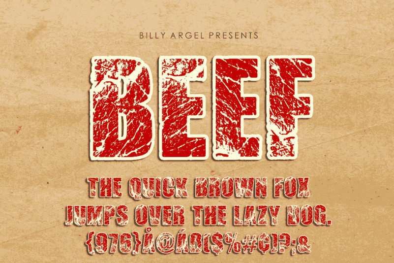 BEEF Display Font