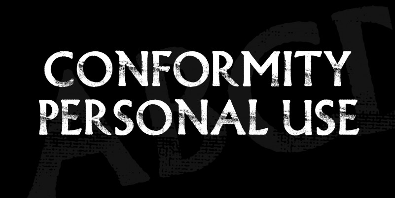 CONFORMITY Display Font