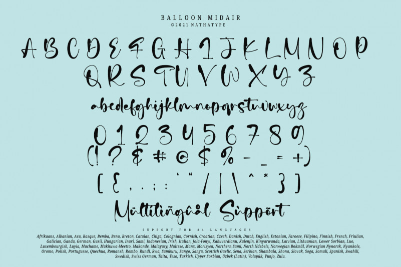 Ballon Midair Script Font