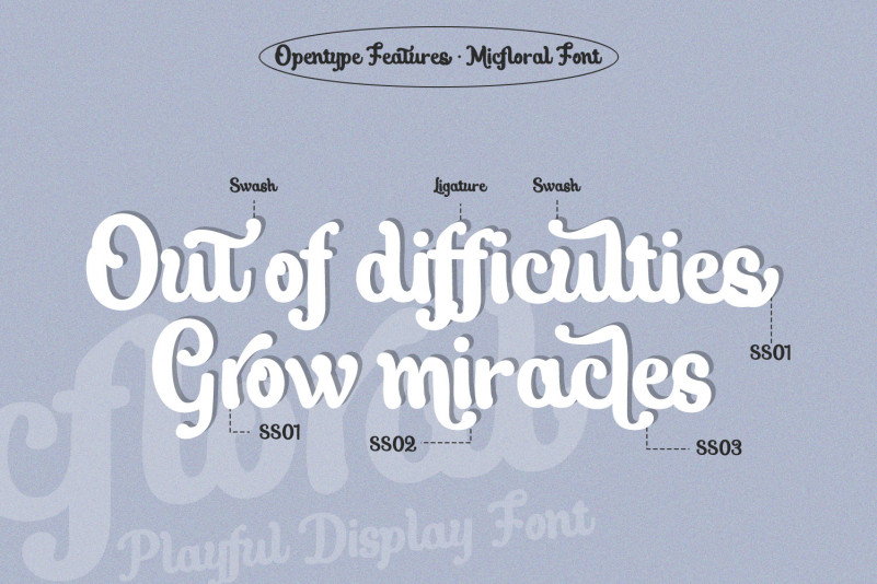 Micfloral Script Font