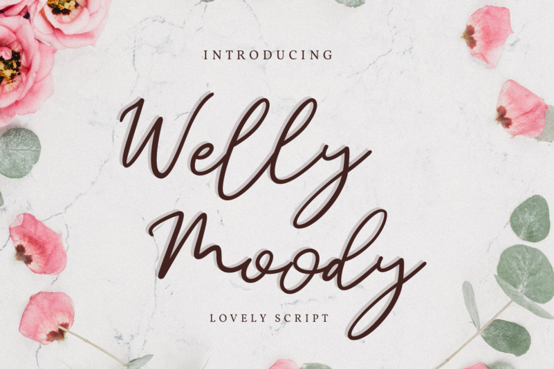 Welly & Moody Handwritten Font