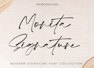 Monita Signature Script Font