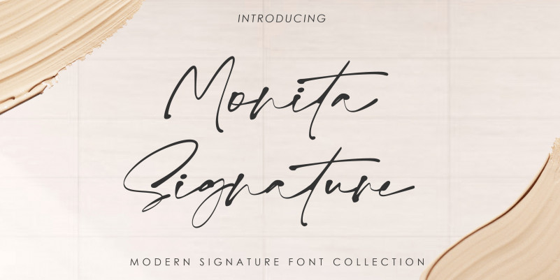 Monita Signature Script Font