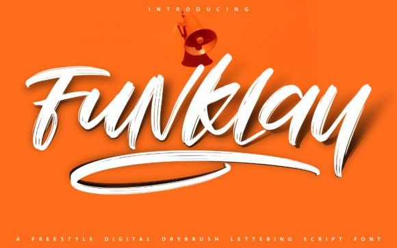 Funklay Brush Font