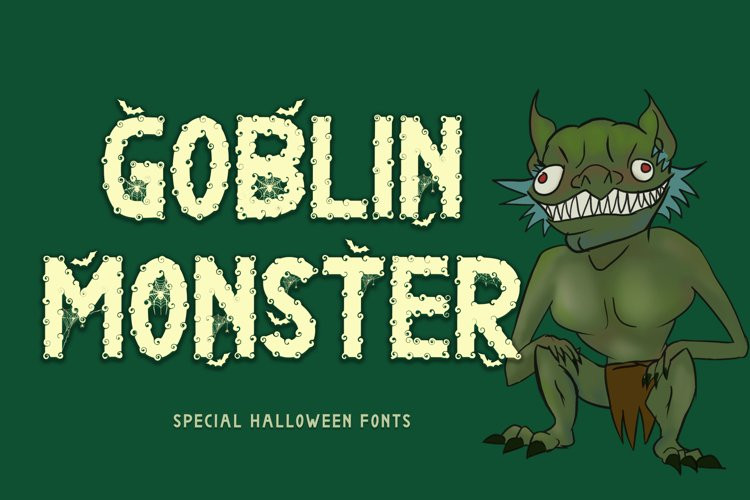 Goblin Monster Display Font