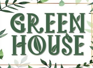 Green House Display Font