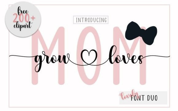 Growloves Calligraphy Font