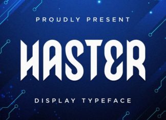 Haster Display Font