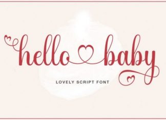 Hello Baby Script Font