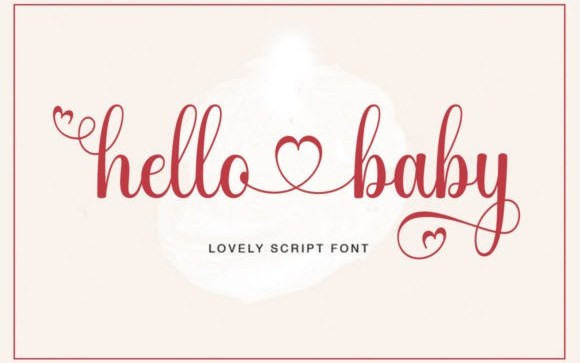 Hello Baby Script Font